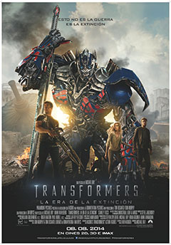 Cartel Transformers 4: la era de la extinción Cartel Transformers 4: la era de la extinción